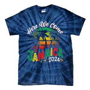 Here We Come Jamaica 2024 Trip Family Summer Vacation Tie-Dye T-Shirt