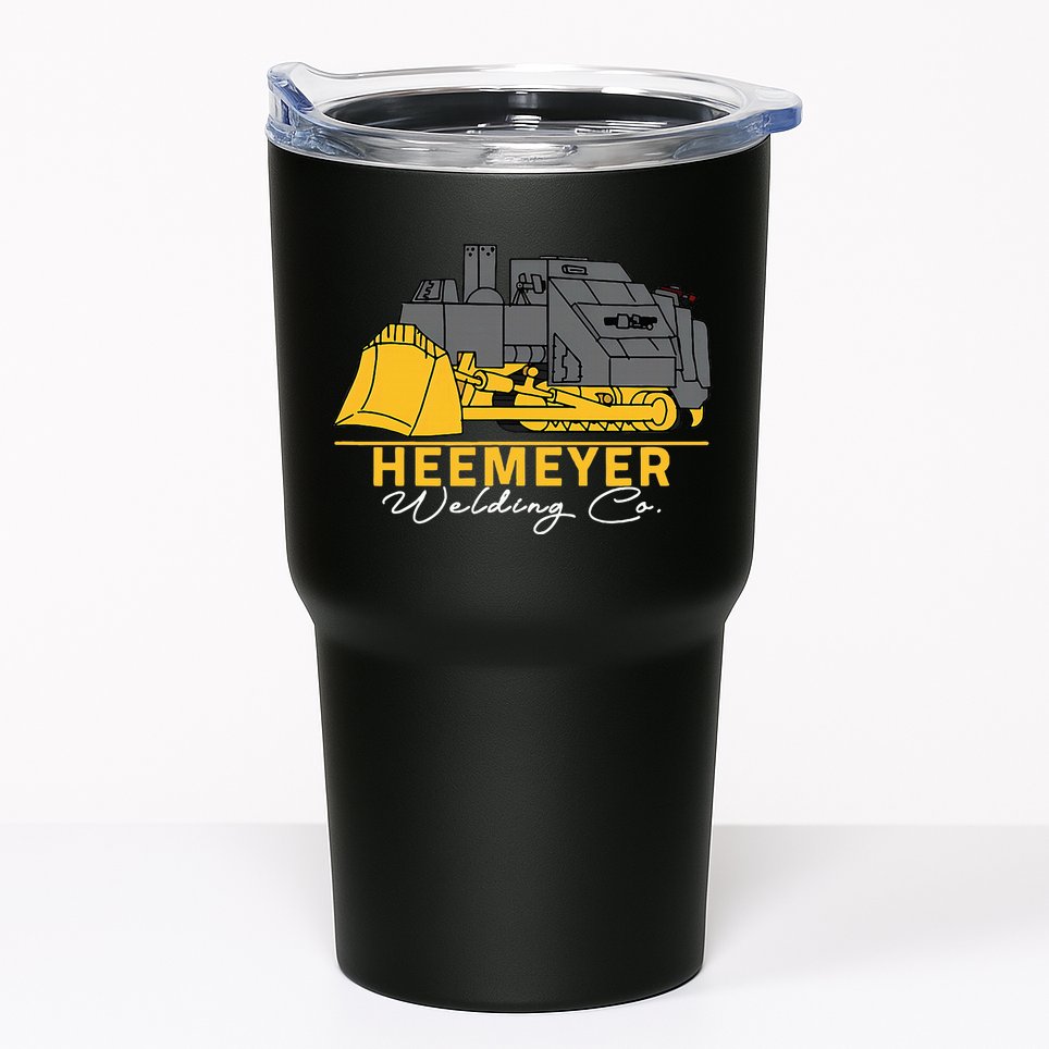 Heemeyer Welding Company Bulldozer Equipment Heavy Machinery Tumbler