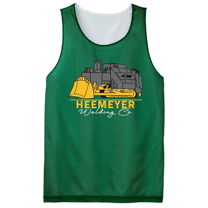 Heemeyer Welding Company Bulldozer Equipment Heavy Machinery Mesh Reversible Basketball Jersey Tank