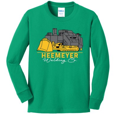 Heemeyer Welding Company Bulldozer Equipment Heavy Machinery Kids Long Sleeve Shirt