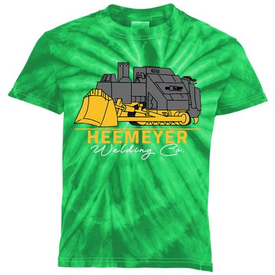 Heemeyer Welding Company Bulldozer Equipment Heavy Machinery Kids Tie-Dye T-Shirt