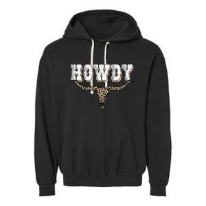 Howdy Western Country Southern Garment-Dyed Fleece Hoodie