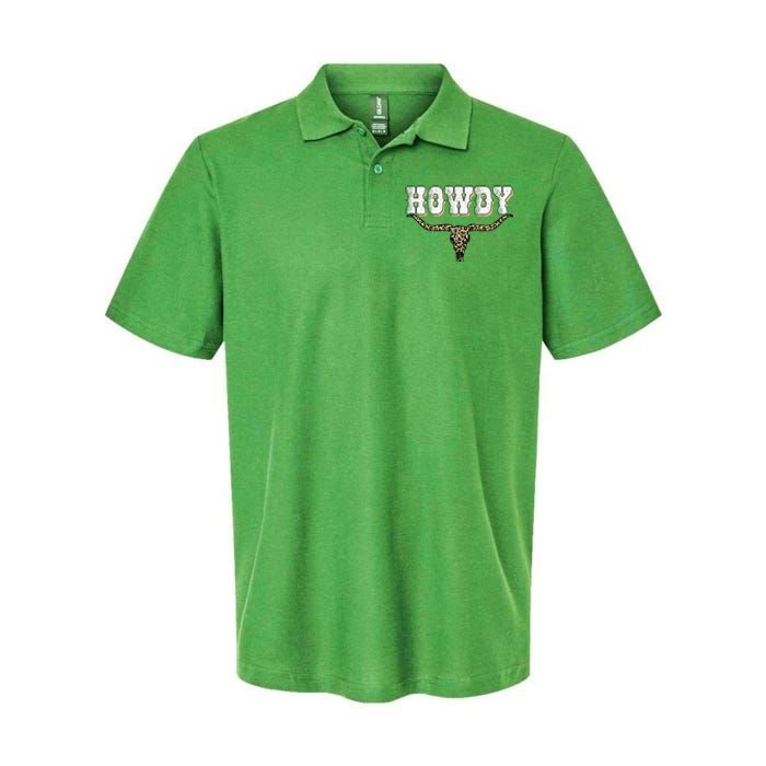 Howdy Western Country Southern Softstyle Adult Sport Polo