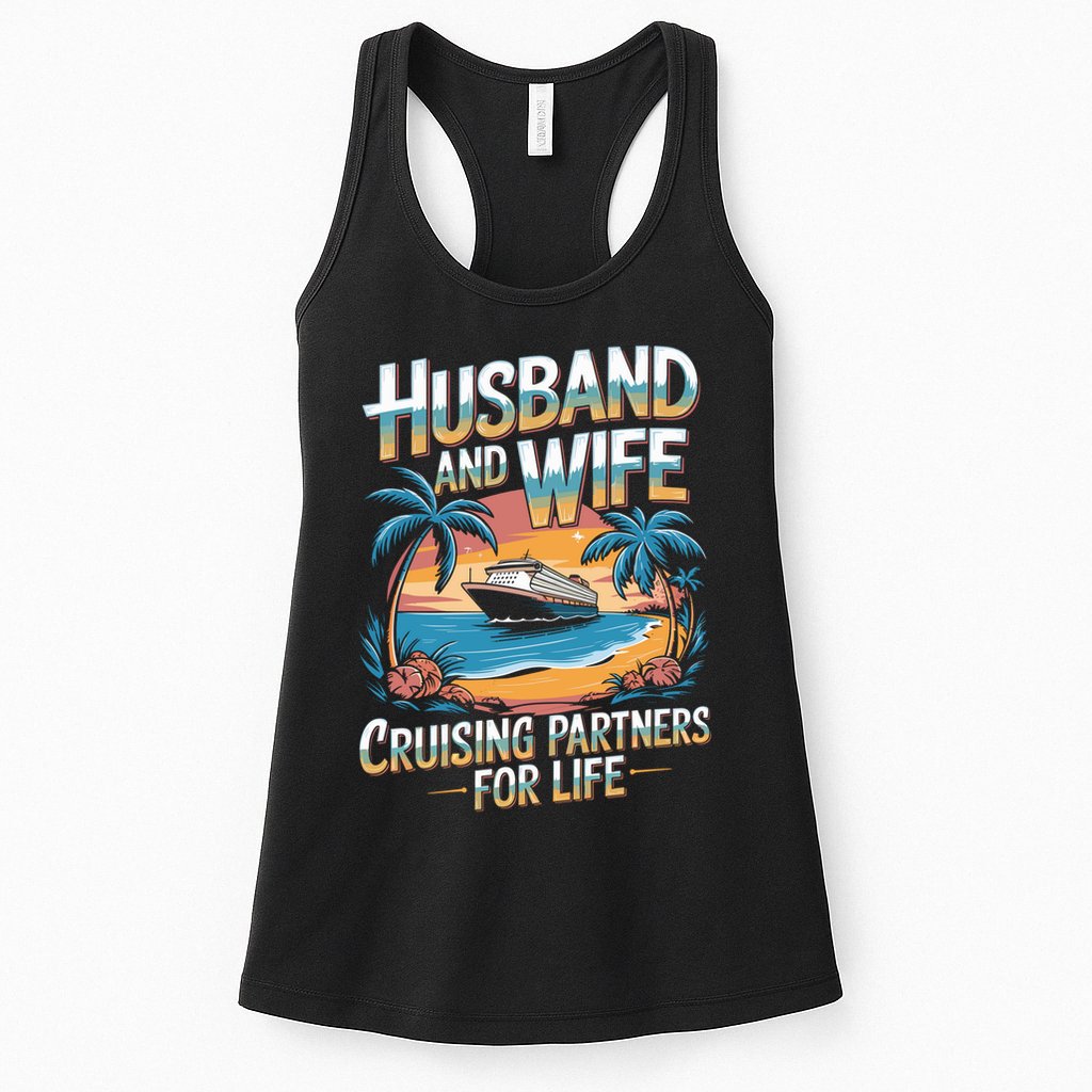 Husband Wife Cruising Partners Gift Womens Tank Top