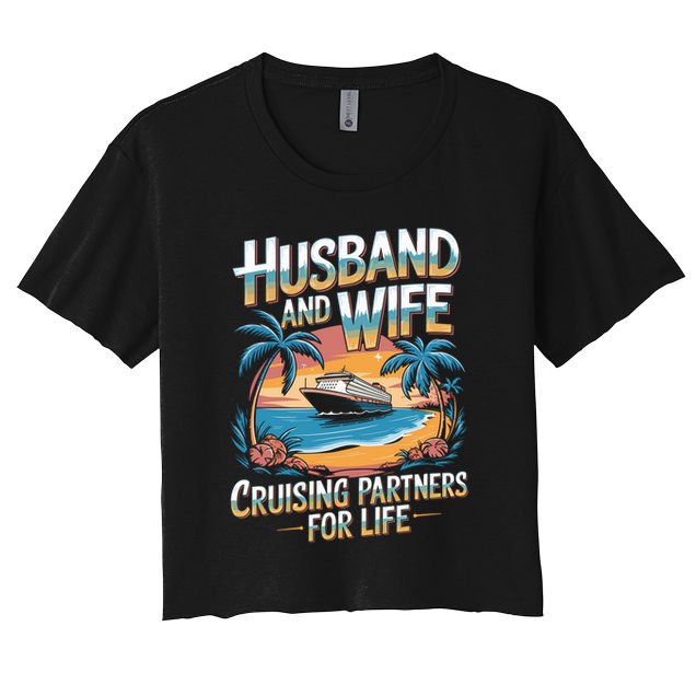 Husband Wife Cruising Partners Gift Crop Top