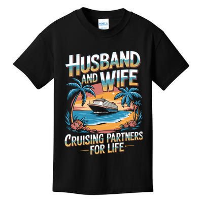 Husband Wife Cruising Partners Gift Kids T-Shirt