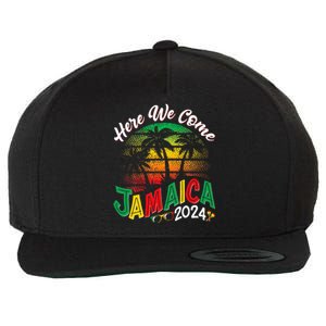 Here We Come Jamaica 2024 Trip Family Summer Vacation Wool Snapback Cap