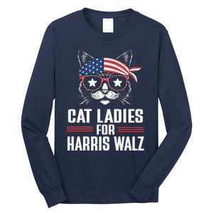 Harris Waltz Cat 2024 President Long Sleeve Shirt