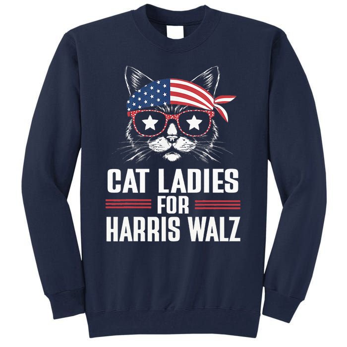 Harris Waltz Cat 2024 President Tall Sweatshirt