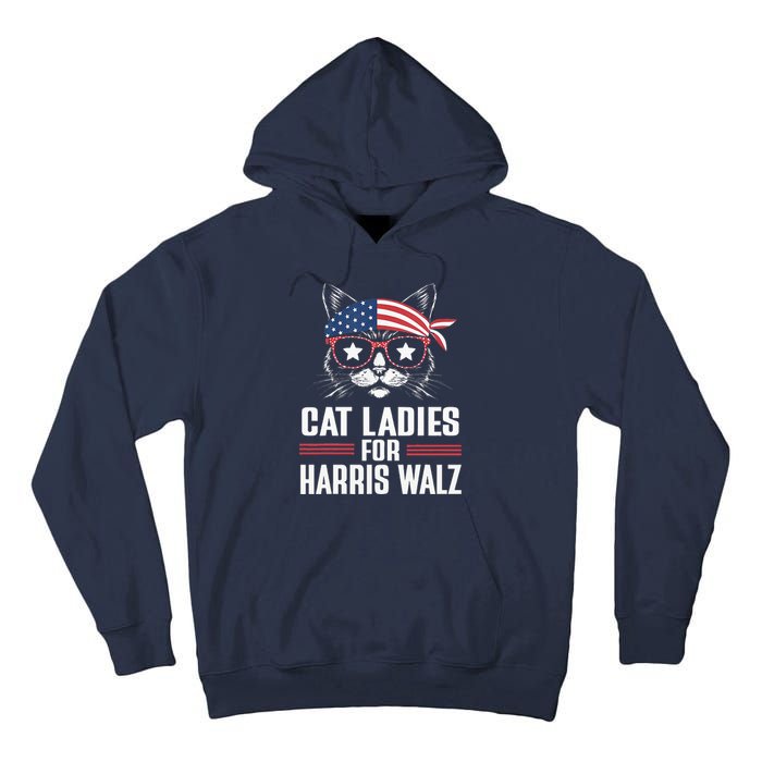 Harris Waltz Cat 2024 President Tall Hoodie