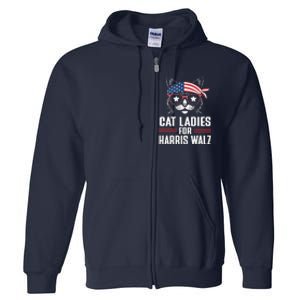 Harris Waltz Cat 2024 President Full Zip Hoodie