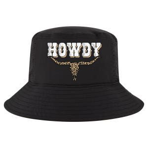 Howdy Western Country Southern Cow Skull Rodeo Bull Cow Cool Comfort Performance Bucket Hat