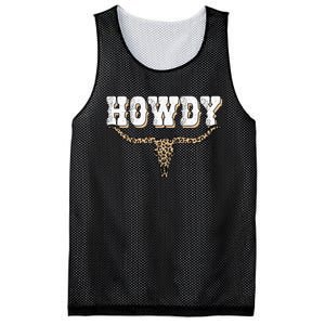 Howdy Western Country Southern Cow Skull Rodeo Bull Cow Mesh Reversible Basketball Jersey Tank