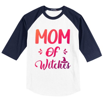 Halloween Witch Costume Mom Of Witches Magical Great Gift Baseball Sleeve Shirt