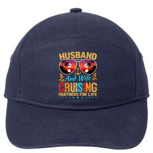 Husband Wife Cruising 2024 Cruise Vacation Couples Trip 7-Panel Snapback Hat