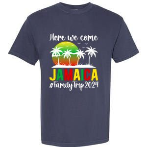 Here We Come Jamaica Family Trip 2024 Vacation Jamaica Garment-Dyed Heavyweight T-Shirt