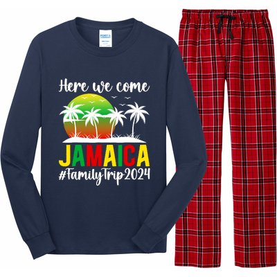 Here We Come Jamaica Family Trip 2024 Vacation Jamaica Long Sleeve Pajama Set