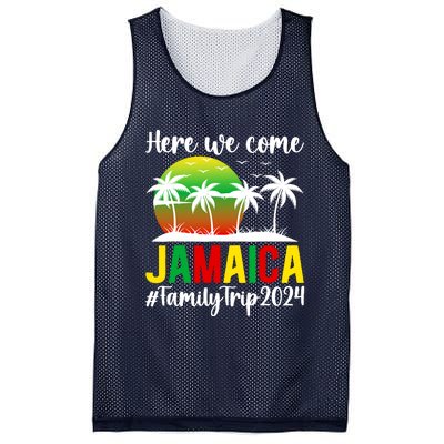 Here We Come Jamaica Family Trip 2024 Vacation Jamaica Mesh Reversible Basketball Jersey Tank