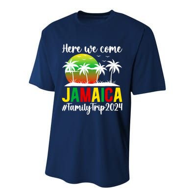 Here We Come Jamaica Family Trip 2024 Vacation Jamaica Performance Sprint T-Shirt