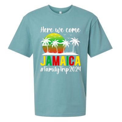 Here We Come Jamaica Family Trip 2024 Vacation Jamaica Sueded Cloud Jersey T-Shirt