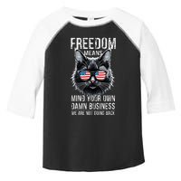 Harris Waltz Cat Lady Walz Mind Your Own Damn Business Toddler Fine Jersey T-Shirt