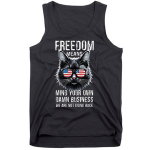 Harris Waltz Cat Lady Walz Mind Your Own Damn Business Tank Top