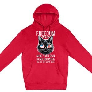 Harris Waltz Cat Lady Walz Mind Your Own Damn Business Premium Pullover Hoodie