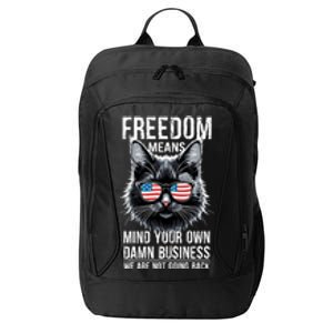 Harris Waltz Cat Lady Walz Mind Your Own Damn Business City Backpack