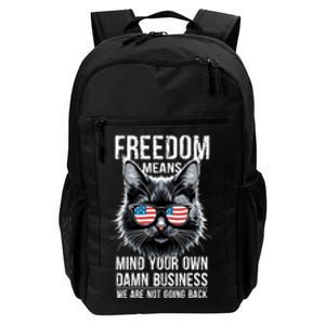 Harris Waltz Cat Lady Walz Mind Your Own Damn Business Daily Commute Backpack