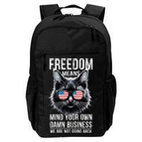 Harris Waltz Cat Lady Walz Mind Your Own Damn Business Daily Commute Backpack