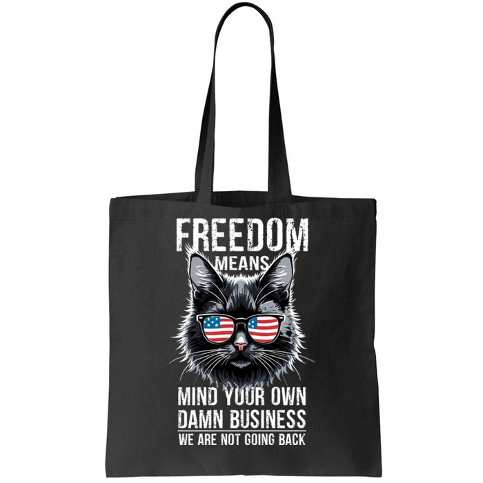 Harris Waltz Cat Lady Walz Mind Your Own Damn Business Tote Bag