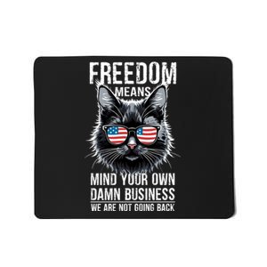 Harris Waltz Cat Lady Walz Mind Your Own Damn Business Mousepad