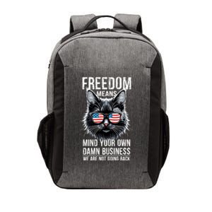 Harris Waltz Cat Lady Walz Mind Your Own Damn Business Vector Backpack