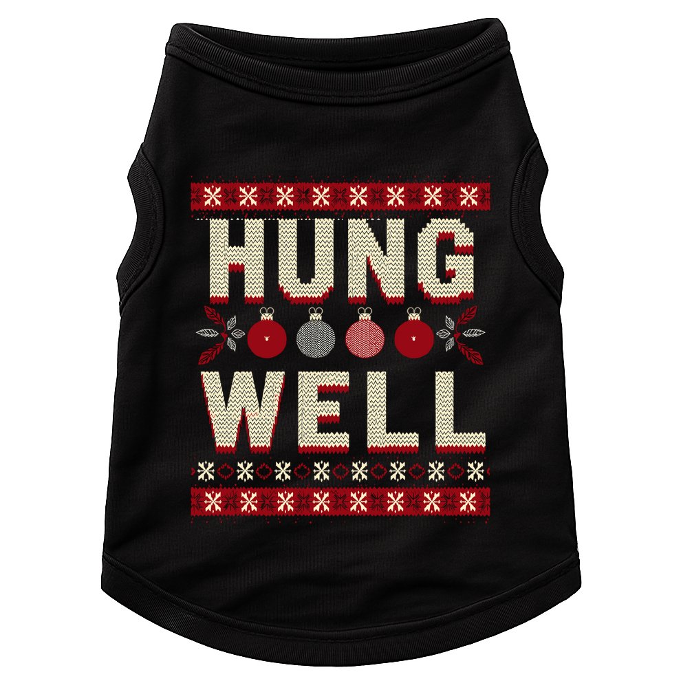 Hung Well Christmas Stocking RaunchyS Hung Well Doggie Tank