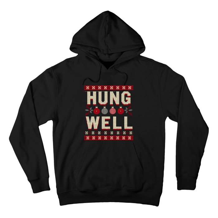 Hung Well Christmas Stocking RaunchyS Hung Well Hoodie