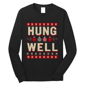 Hung Well Christmas Stocking RaunchyS Hung Well Long Sleeve Shirt