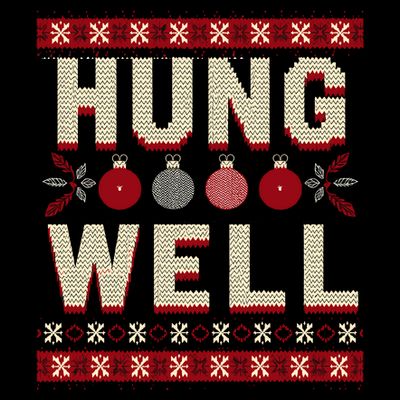 Hung Well Christmas Stocking RaunchyS Hung Well T-Shirt