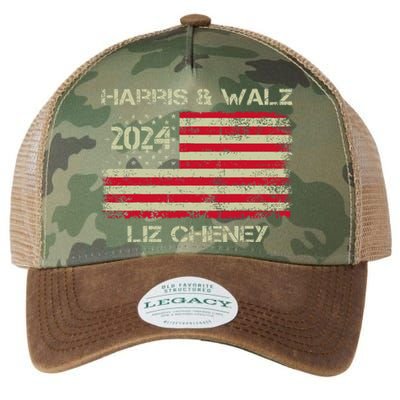 Harris Walz Cheney 2024 Thank You Liz Democracy Election Legacy Tie Dye Trucker Hat