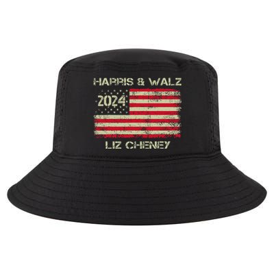 Harris Walz Cheney 2024 Thank You Liz Democracy Election Cool Comfort Performance Bucket Hat