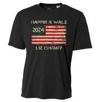 Harris Walz Cheney 2024 Thank You Liz Democracy Election Cooling Performance Crew T-Shirt