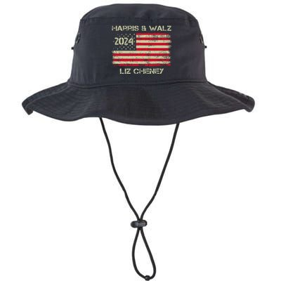 Harris Walz Cheney 2024 Thank You Liz Democracy Election Legacy Cool Fit Booney Bucket Hat