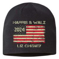 Harris Walz Cheney 2024 Thank You Liz Democracy Election Sustainable Beanie