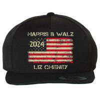 Harris Walz Cheney 2024 Thank You Liz Democracy Election Wool Snapback Cap