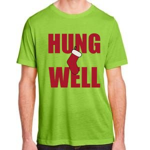 Hung Well Christmas Shock Xmas Present Winter Holiday Adult ChromaSoft Performance T-Shirt