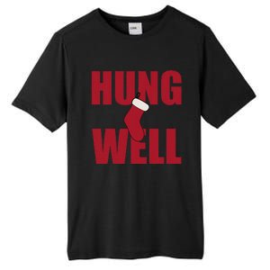 Hung Well Christmas Shock Xmas Present Winter Holiday Tall Fusion ChromaSoft Performance T-Shirt