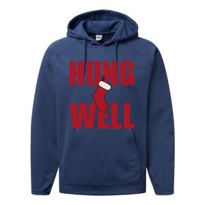 Hung Well Christmas Shock Xmas Present Winter Holiday Performance Fleece Hoodie