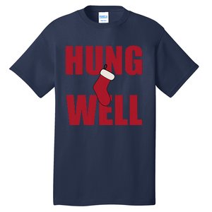 Hung Well Christmas Shock Xmas Present Winter Holiday Tall T-Shirt