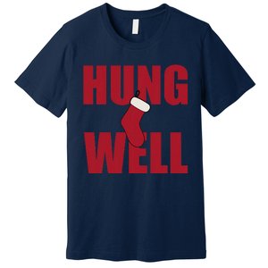 Hung Well Christmas Shock Xmas Present Winter Holiday Premium T-Shirt