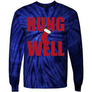 Hung Well Christmas Shock Xmas Present Winter Holiday Tie-Dye Long Sleeve Shirt