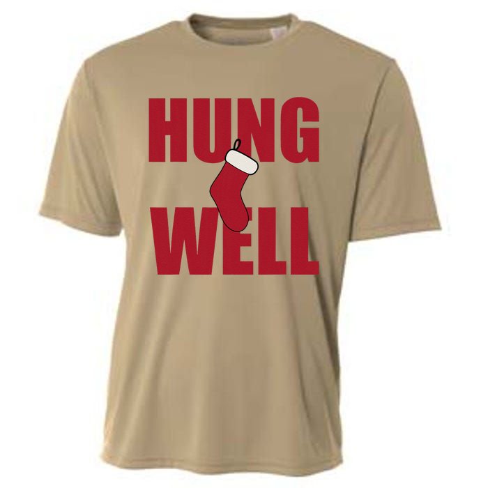 Hung Well Christmas Shock Xmas Present Winter Holiday Cooling Performance Crew T-Shirt